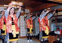 合海田植え踊りの写真